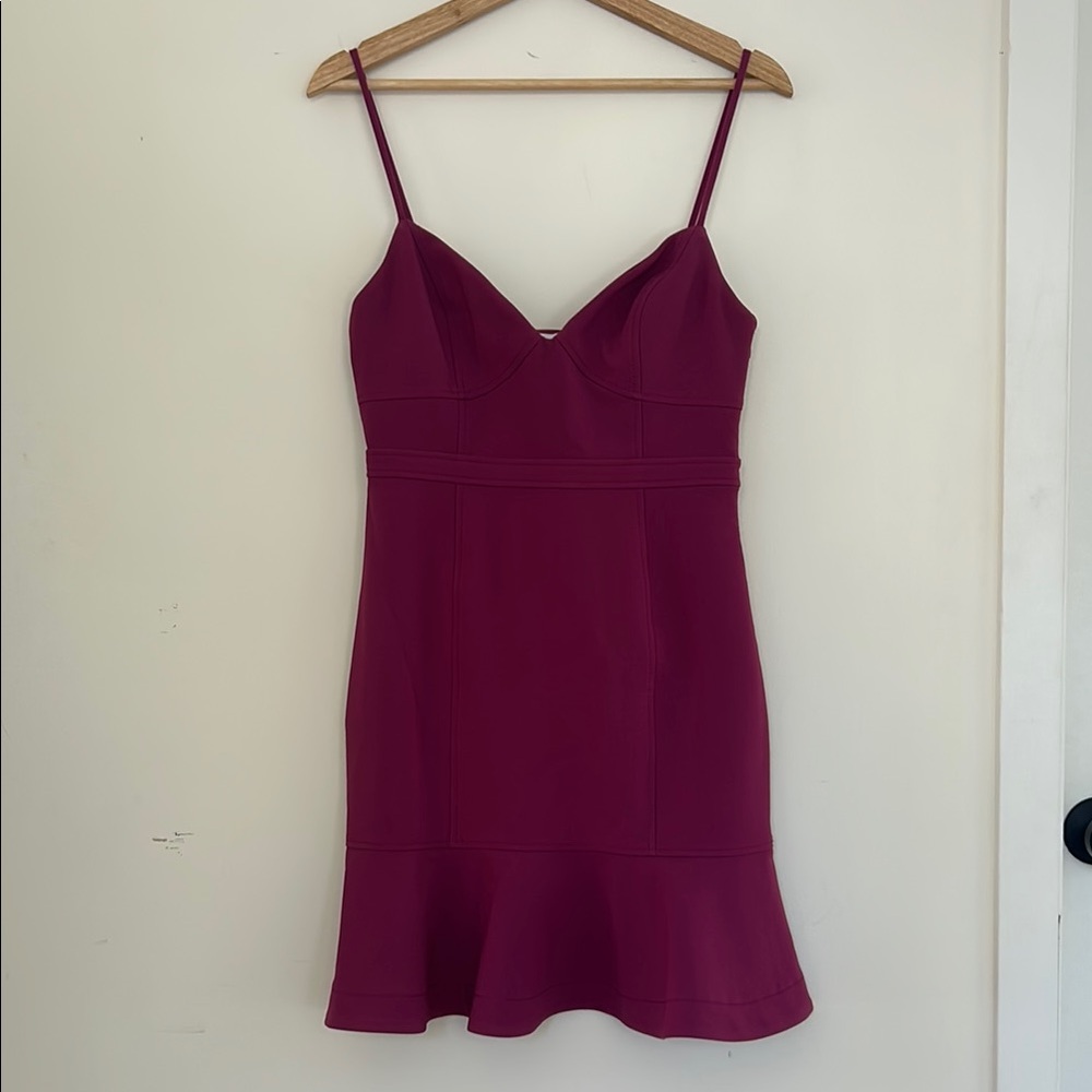 LIKELY Purple Spaghetti Strap Bustier Dress / Size 4